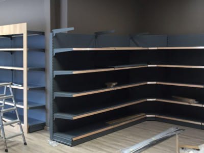 Handelshyllesystem, levering, montering 4